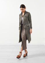 Load image into Gallery viewer, Long Military Jacket