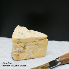 Load image into Gallery viewer, Blue Cow, an indulgent blue cheese made by Nimbin Valley Dairy.