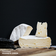 Load image into Gallery viewer, Woombye Cheese Camembert, delicious soft cheese handmade on the Sunshine Coast.