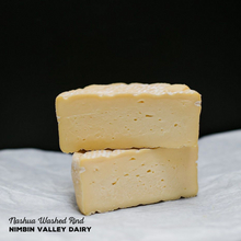 Load image into Gallery viewer, Nashua washed rind, an indulgent washed rind cheese made by Nimbin Valley Dairy.