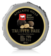 Load image into Gallery viewer, Udder Delights Truffle Brie Wheel - 1kg