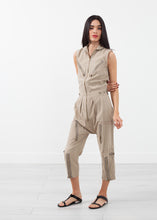 Load image into Gallery viewer, Sleeveless Harem Flightsuit
