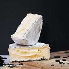 Load image into Gallery viewer, Award winning and indulgent Ash Brie, handmade by Woombye Cheese.
