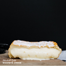 Load image into Gallery viewer, Woombye Blackall Gold, award winning washed rind cheese. 
