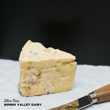 Load image into Gallery viewer, Blue Cow, an indulgent blue cheese made by Nimbin Valley Dairy.
