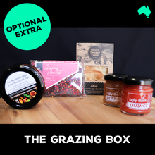 Load image into Gallery viewer, Optional extra, the Grazing Box featuring fine artisan Australian produce that works perfectly well with artisan cheese. 
